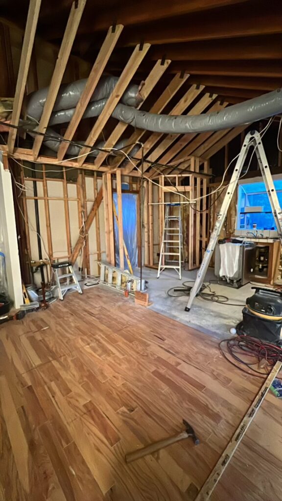 Copper Shine Plumbing repipe work during a residential remodel